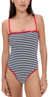 Beach Riot Amber Striped One-piece Swimsuit