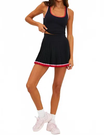 Beach Riot Analie Skirt In Royal Noir In Blue