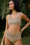 Beach Riot Andy Bikini Top In Beige