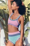 Beach Riot Andy Bikini Top In Multi