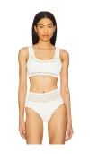 Beach Riot Andy Bikini Top In White