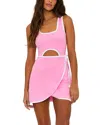 Beach Riot Astrid Cutout Sport Dress In Prism Pink