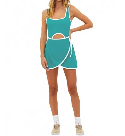 Beach Riot Astrid Mini Dress In Blue In Green