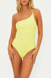 Beach Riot Athena One-piece Swimsuit In Yellow