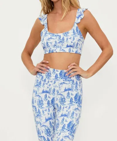 Beach Riot Audrey Sports Bra In Blue