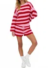 Beach Riot Ava Cotton Cover-up Sweater In Pink
