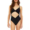 Beach Riot Aviva Cut Out One Piece Swimsuit In Black