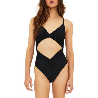 BEACH RIOT BEACH RIOT AVIVA TWIST CUTOUT ONE-PIECE SWIMSUIT