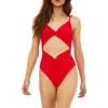 Beach Riot Aviva Rib One-piece Swimsuit In Red
