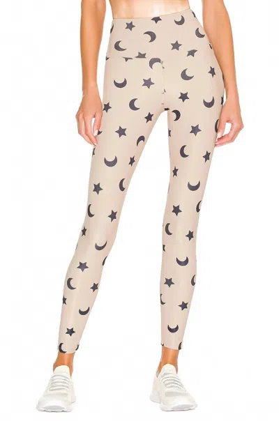 Beach Riot Ayla Legging In Taupe Moon & Star In Neutral