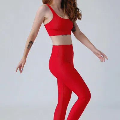 Beach Riot Ayla Legging In Red