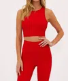 Beach Riot Azalea Crossback Crop Tank In Multi