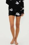 Beach Riot Balboa Ghost Sweater Shorts In Bewitching Boo
