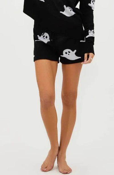 Beach Riot Balboa Ghost Sweater Shorts In Bewitching Boo