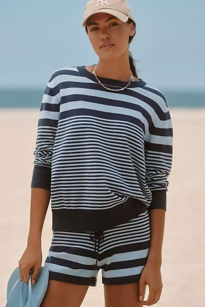 Beach Riot Balboa Knit Shorts In Blue