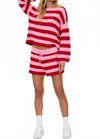 Beach Riot Ava Cotton Cover-up Sweater In Pink