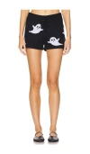 Beach Riot Balboa Ghost Sweater Shorts In Black