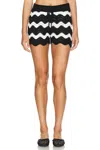 Beach Riot Balboa Short In Black And White Tides In Multi