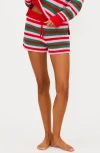 Beach Riot Balboa Stripe Cotton Shorts In Multi