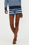 Beach Riot Balboa Stripe Shorts In Black