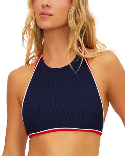 Beach Riot Bambi Bikini Top In Blue