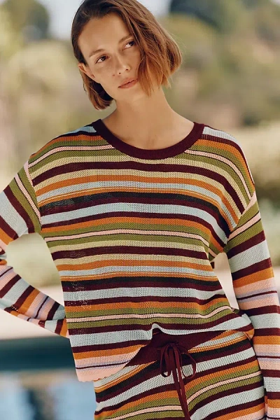Beach Riot Beach Crew-neck Sweater In Multi