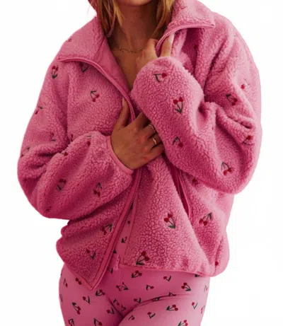 Beach Riot Bennie Long Sleeve Jacket In Pink