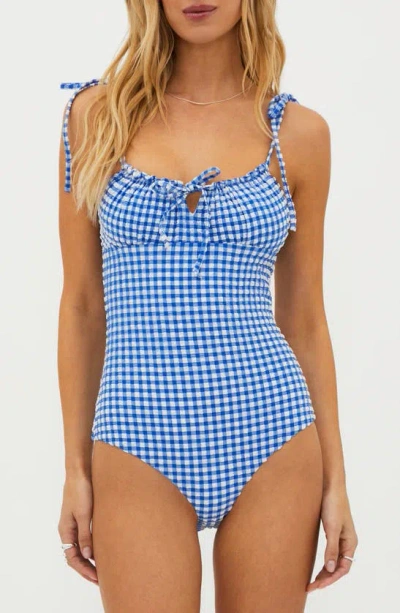 Beach Riot Betsy One-piece Swimsuit In Blue
