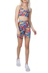 Beach Riot Bike Short In Buttercup Floral In Blue
