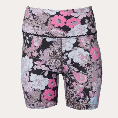 Beach Riot Bike Short In Fandango Paisley In Black