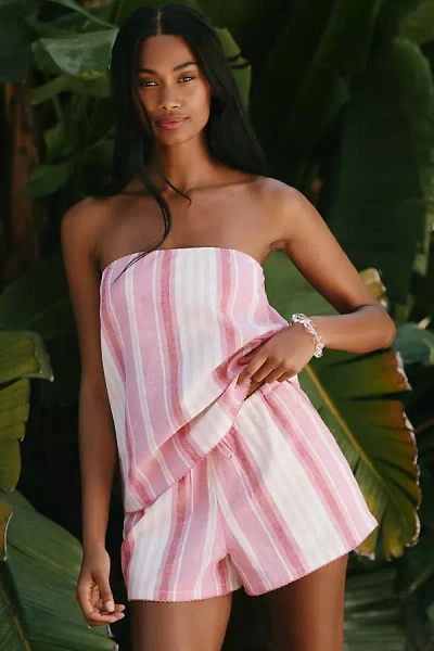 Beach Riot Birkley Cotton Linen Shorts In Pattern