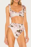 Beach Riot Blair Top In Pink Floral In Multi