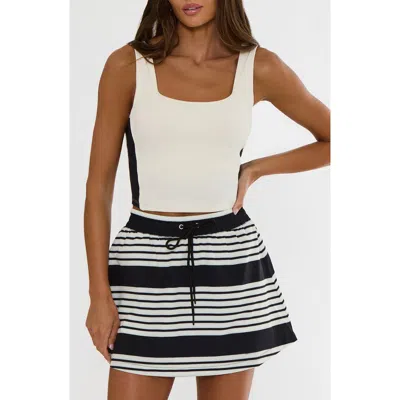 Beach Riot Brietta Square Neck Performance Tank Top In White