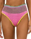 Beach Riot Brinley Bikini Bottom In Technicolor Rays