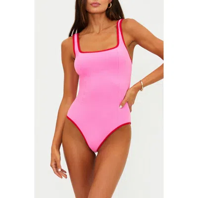 Beach Riot Caia One-piece Swimsuit In Pink