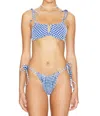 Beach Riot Caitlin And Cara Bikini Set In Seaside Gingham