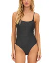 Beach Riot Calista One Piece Swimsuit In Gray