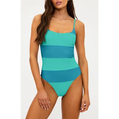 Beach Riot Calista One-piece Swimsuit In Blue
