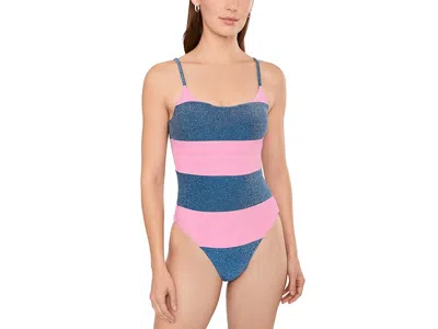 Beach Riot Calista One-piece Women's Swimsuits One Piece Seashell Shine Color-block: Md In Multi