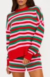 Beach Riot Callie Cotton Sweater In Multi
