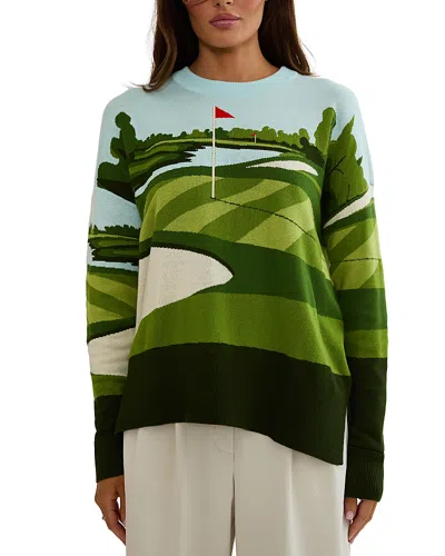 Beach Riot Callie Golf Course Sweater In Multi