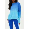 Beach Riot Callie Ombré Cotton Sweater In Bluebell Two Tone