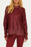 Beach Riot Callie Oversize Sweater In Merlot Shine