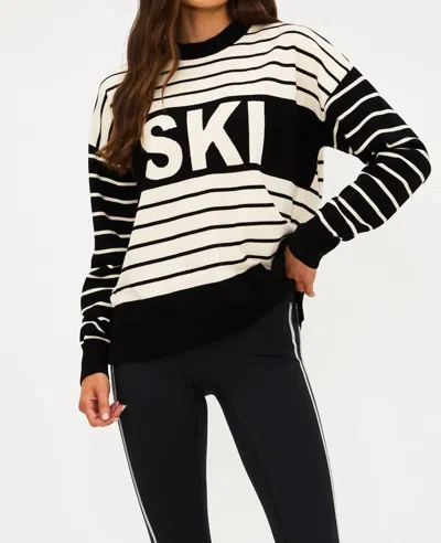 Beach Riot Callie Ski Sweater In Summit Stripe In Multi