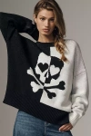 Beach Riot Callie Cotton Blend Sweater In Black