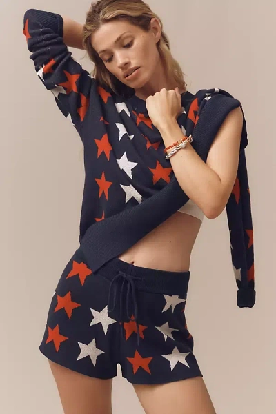 Beach Riot Callie Star Oversized Crew-neck Sweater