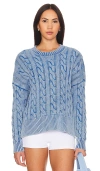 Beach Riot Callie Sweater In Denim Daze