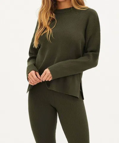 Beach Riot Callie Sweater In Olive In Green