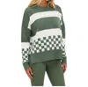 Beach Riot Callie Sweater In Olive Check In Multi