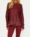 Beach Riot Callie Oversize Sweater In Red